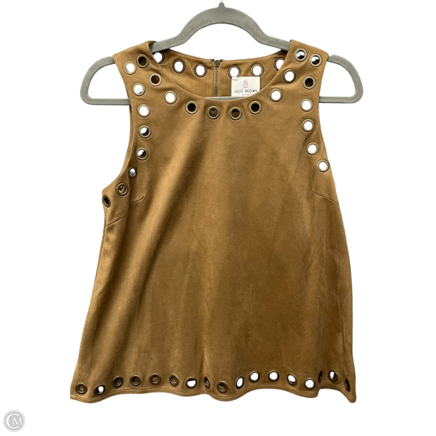 Top Sleeveless By Julie Brown In Brown, Size: 2