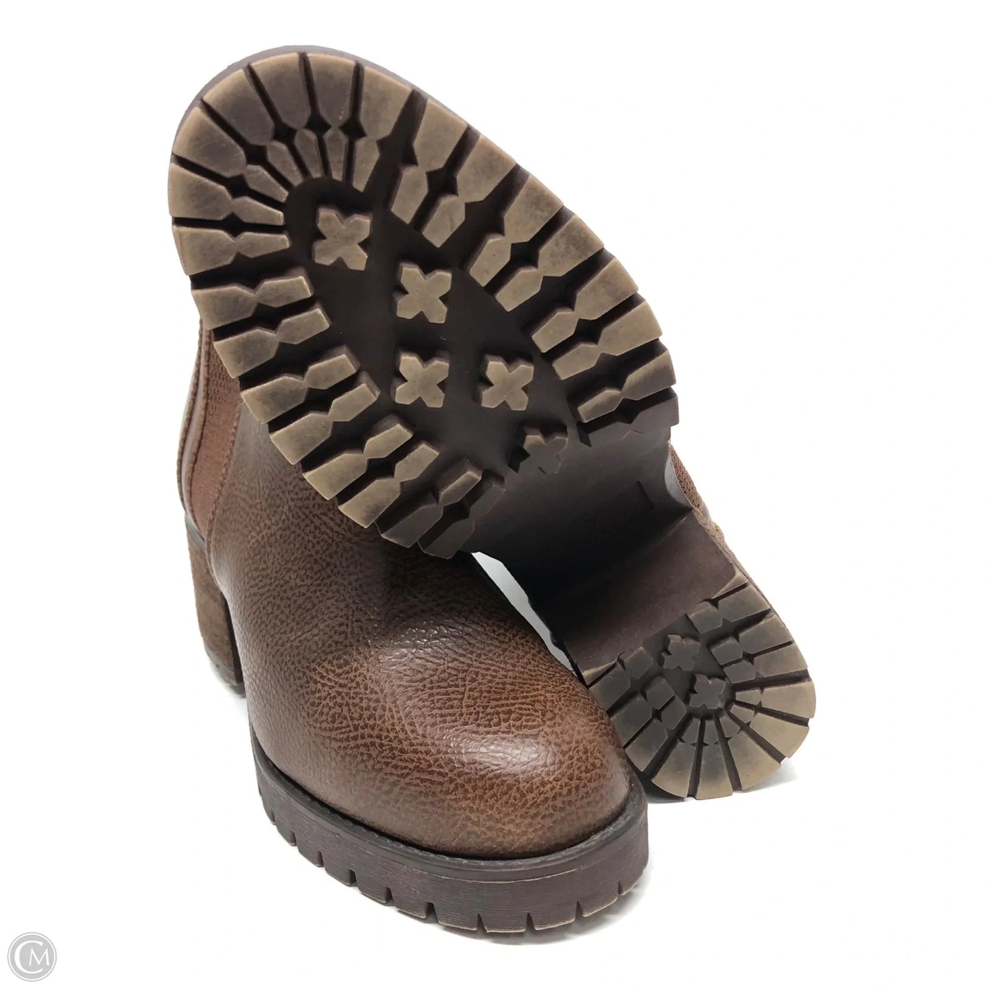 Boots Ankle Heels By Mia In Brown, Size: 7