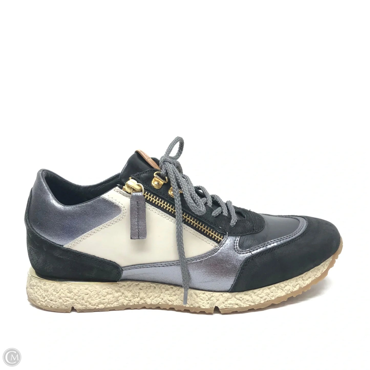 Shoes Sneakers By Ron White In Blue & Silver, Size: 9.5