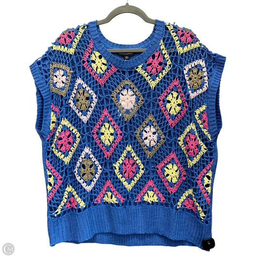 Top Short Sleeve By Davi & Dani In Blue, Size: 3x