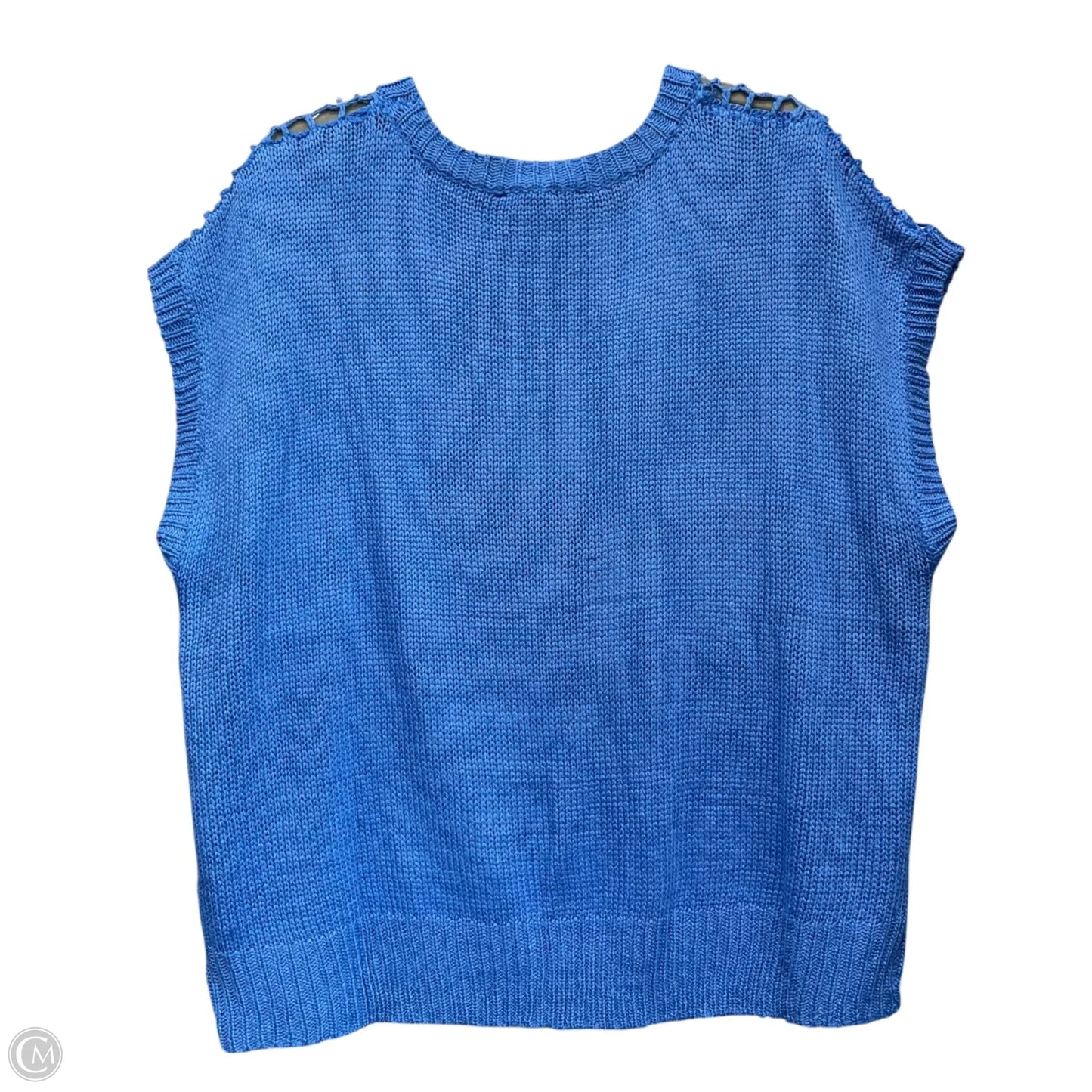 Top Short Sleeve By Davi & Dani In Blue, Size: 3x