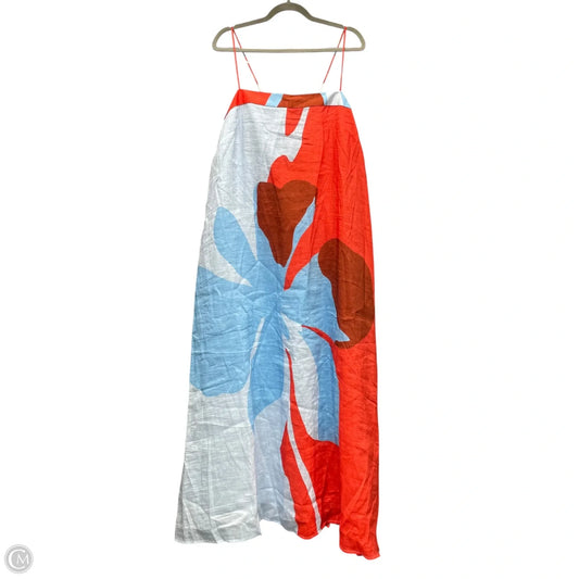 Dress Casual Maxi By Anthropologie In Blue & Red, Size: 20