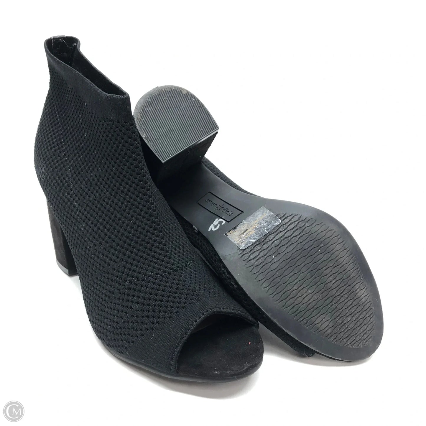 Sandals Heels Block By Cme In Black, Size: 9.5