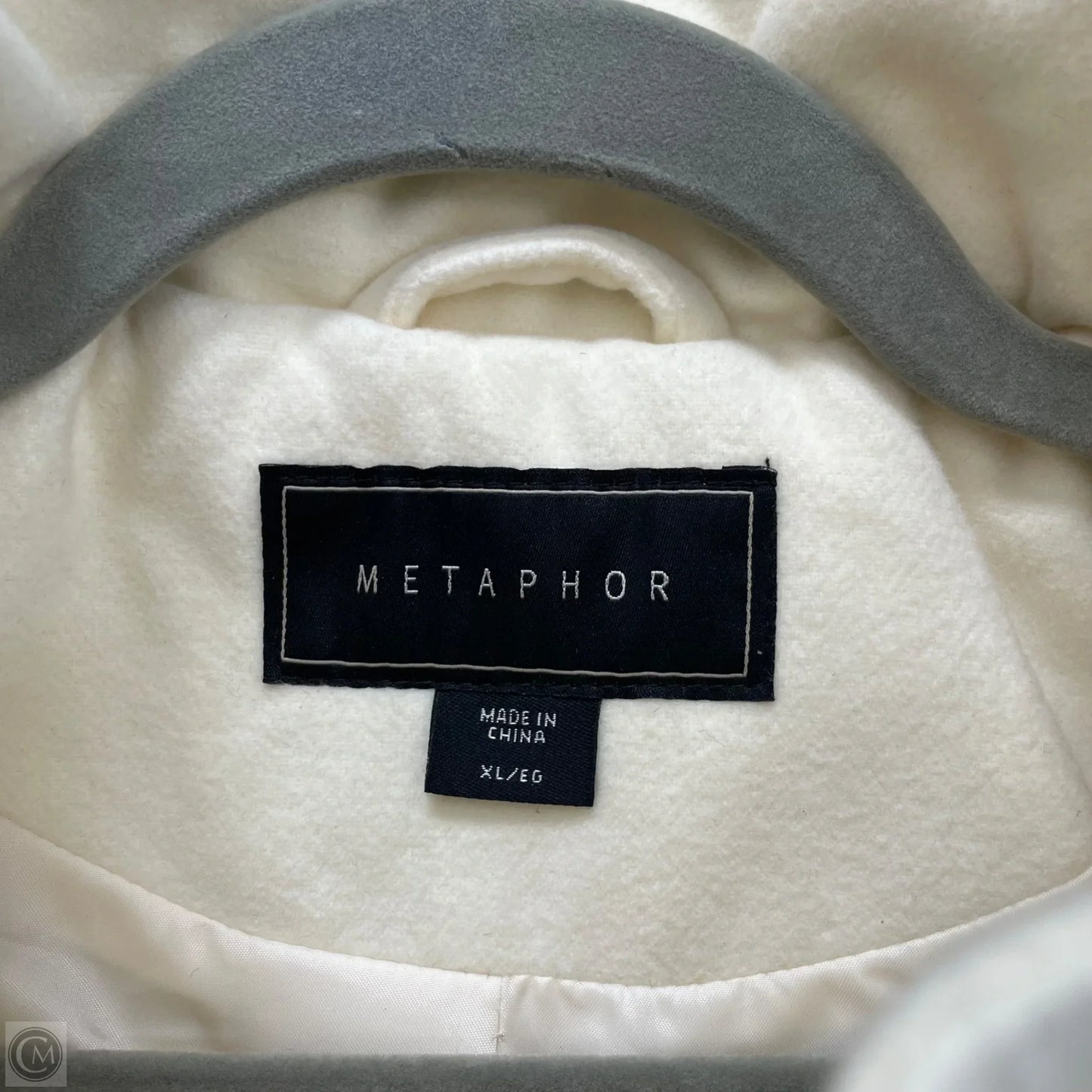 Coat Wool By Metaphor In Beige, Size: Xl