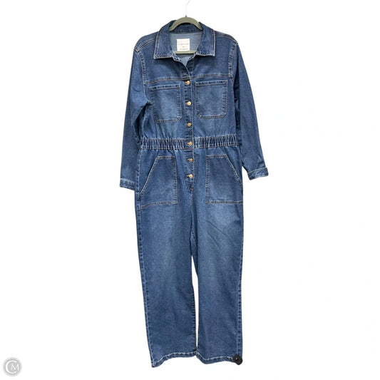 Overalls By Celebrity Pink In Blue Denim, Size: Xl