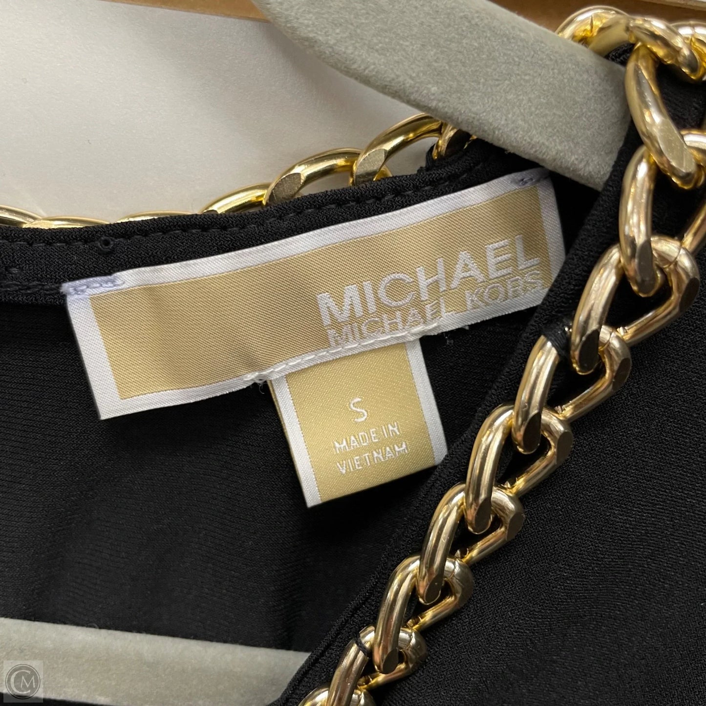 Blouse Long Sleeve By Michael By Michael Kors In Black, Size: S