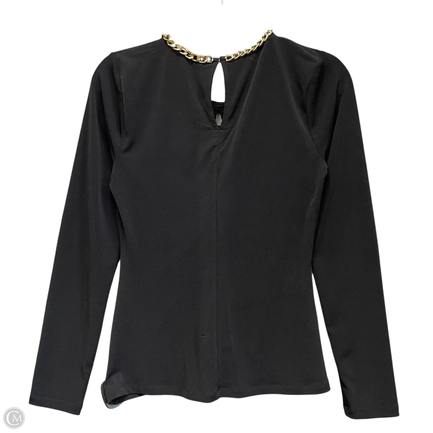 Blouse Long Sleeve By Michael By Michael Kors In Black, Size: S