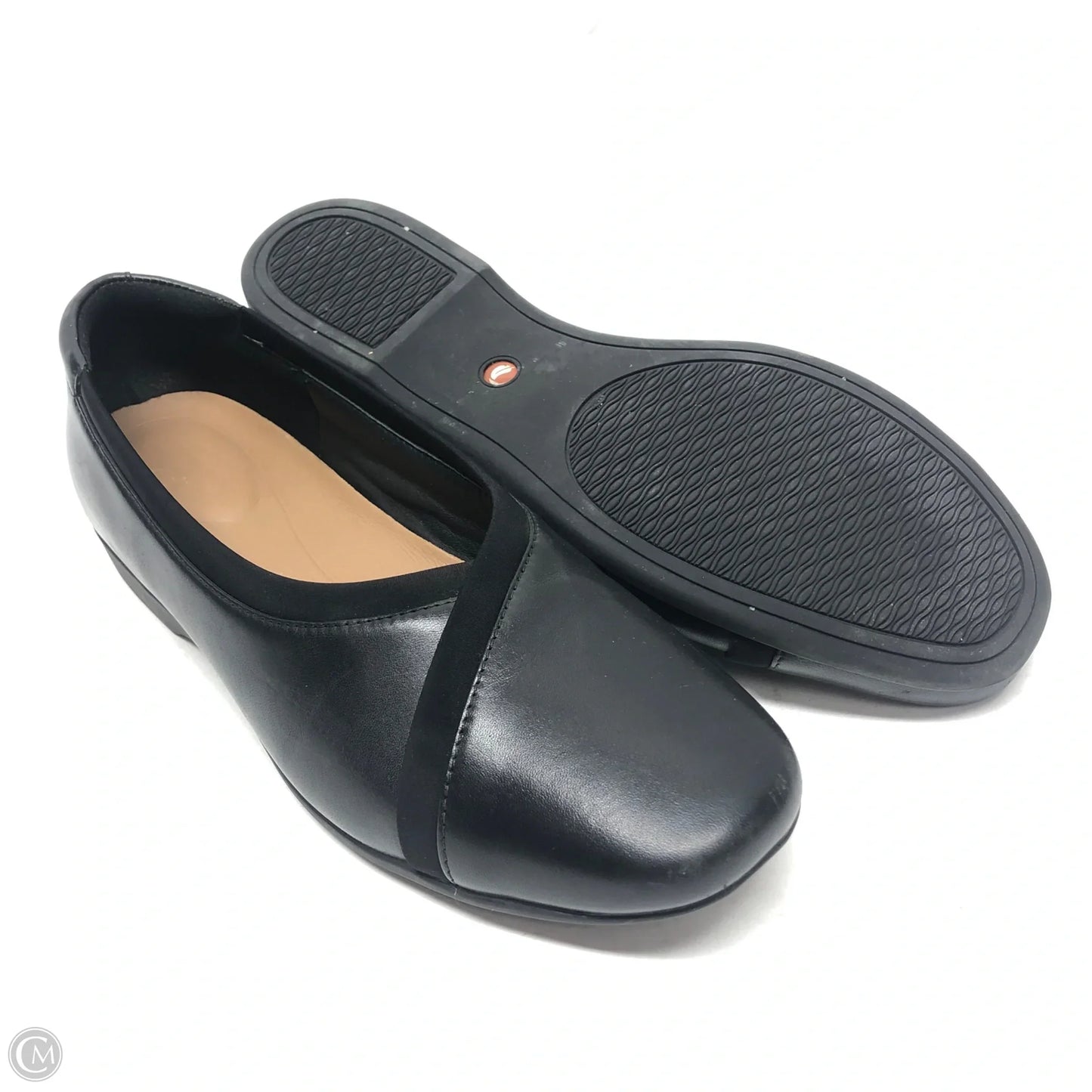 Shoes Flats By Clarks In Black, Size: 8