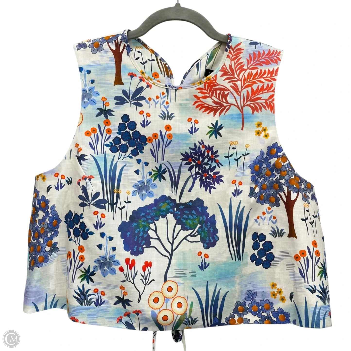 Top Sleeveless By Tara Jarmon In Floral Print, Size: 10