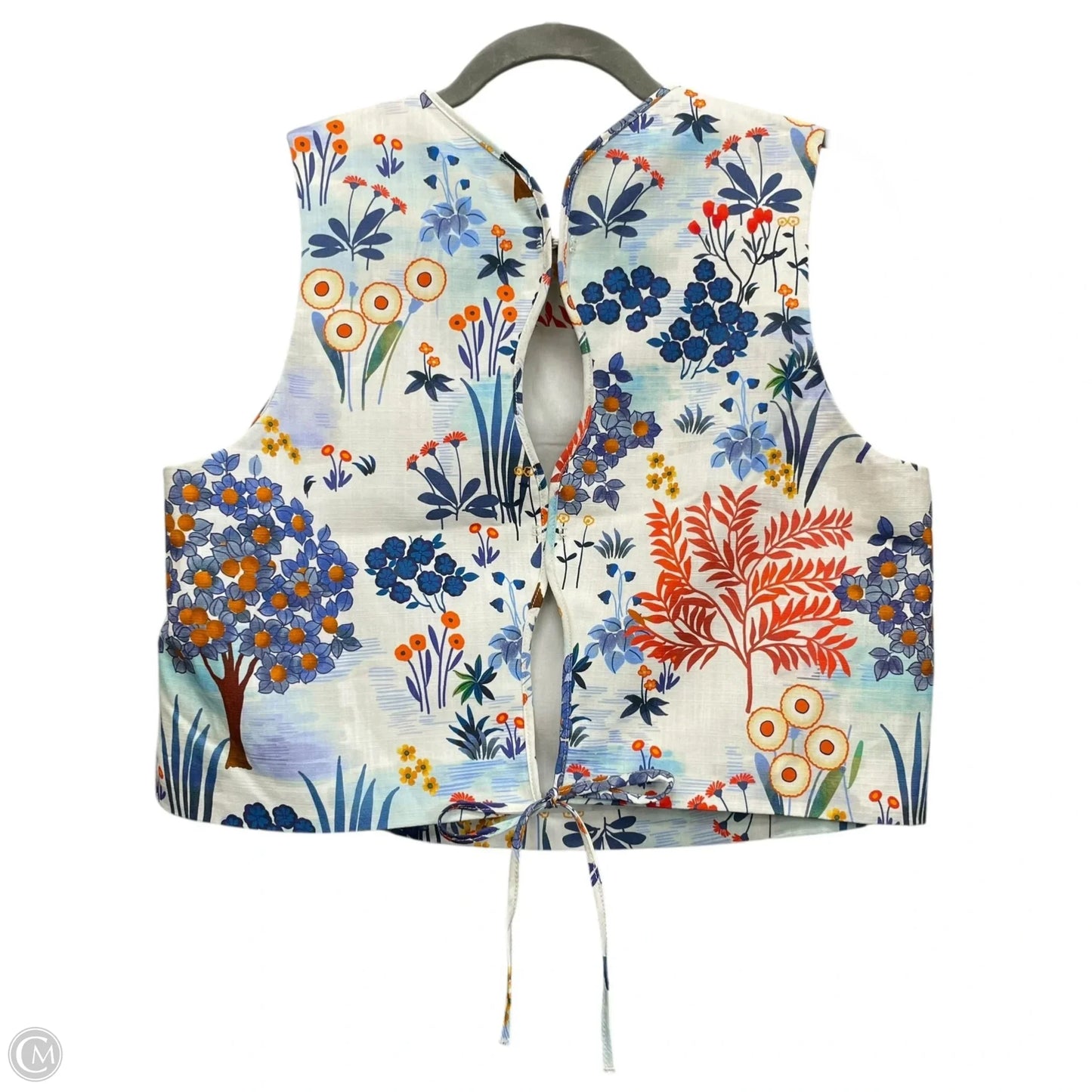 Top Sleeveless By Tara Jarmon In Floral Print, Size: 10