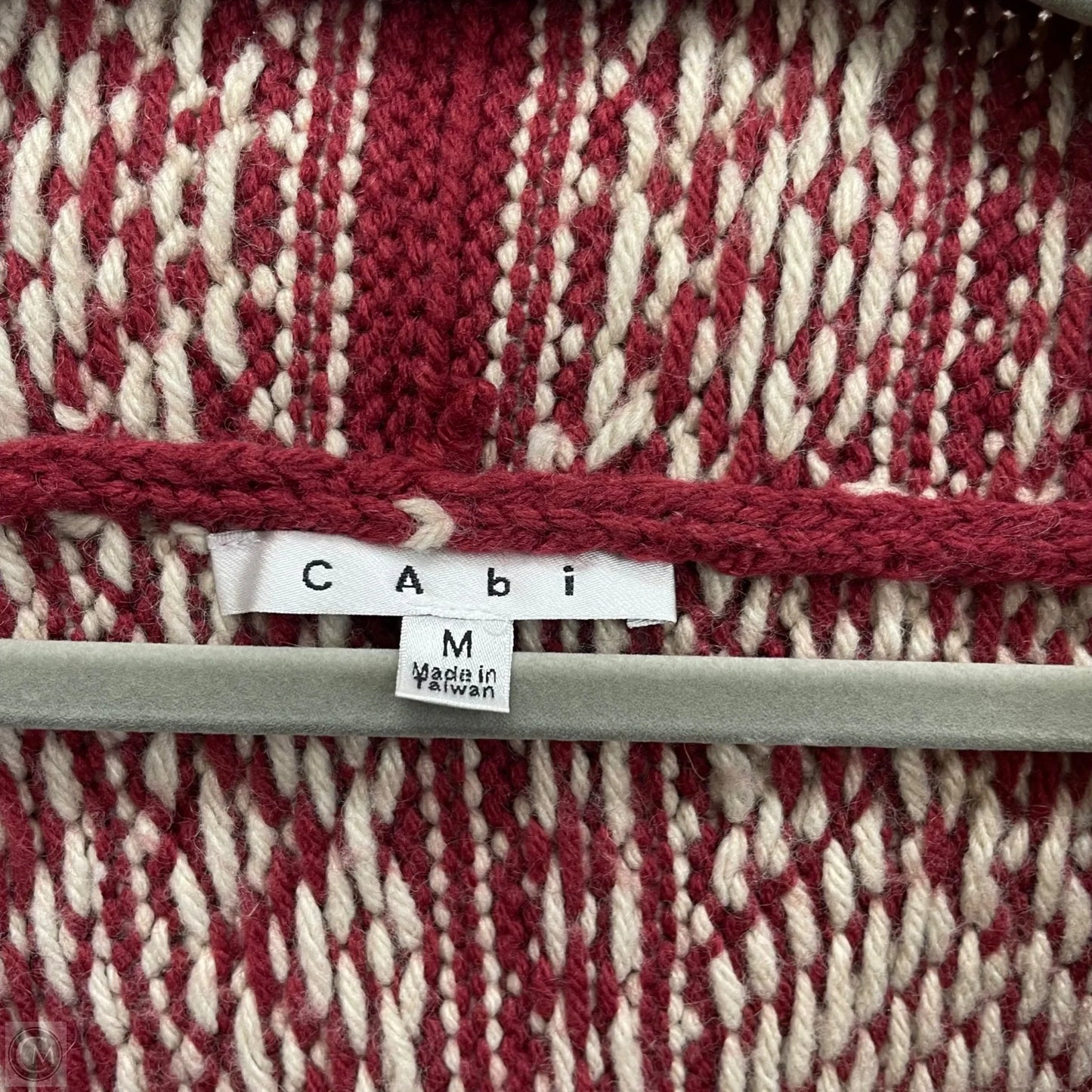 Sweater Cardigan By Cabi In Red, Size: M