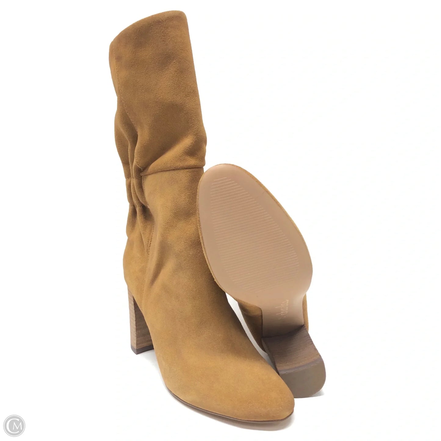 Boots Ankle Heels By Charles By Charles David In Tan, Size: 6.5