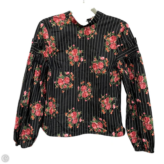 Top Long Sleeve By H&m In Black, Size: 6