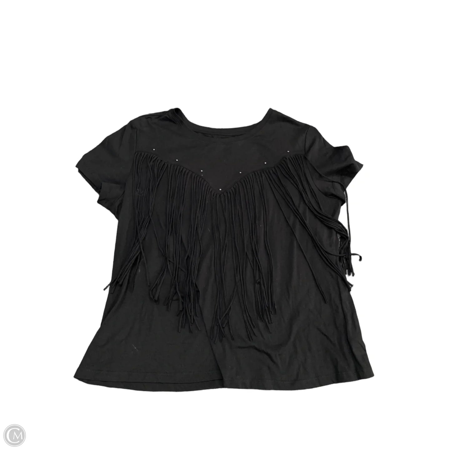 Top Short Sleeve By Idyllwind In Black, Size: Xl