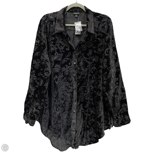 Top Long Sleeve By Torrid In Black, Size: 2x