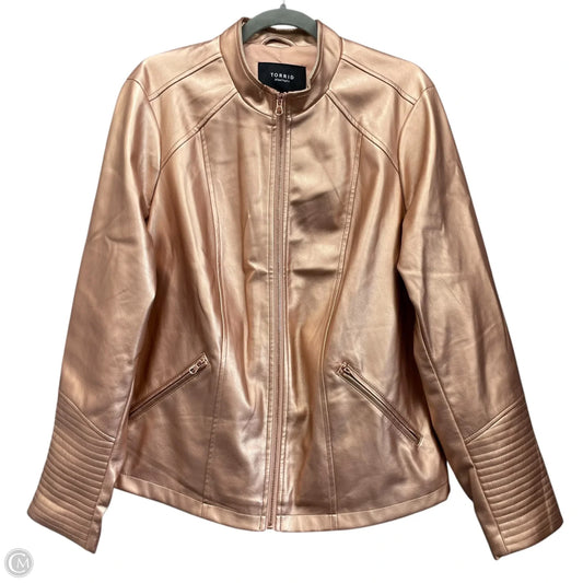 Jacket Other By Torrid In Rose Gold, Size: 2x