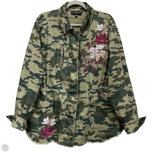 Jacket Utility By Lane Bryant In Green, Size: 1x