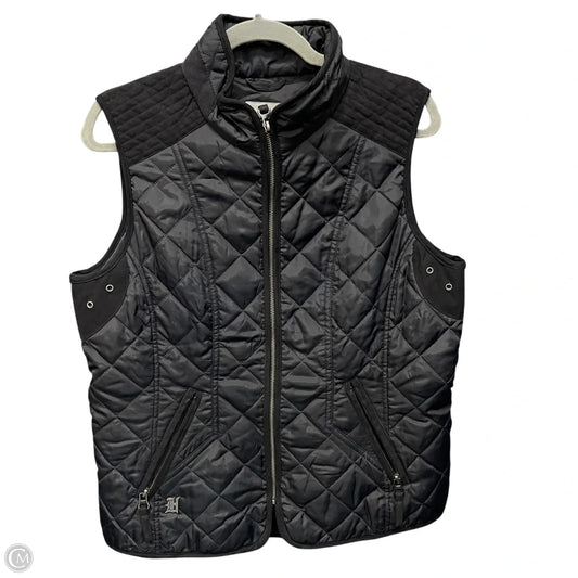 Vest Puffer & Quilted By Harley Davidson In Black & Pink, Size: L