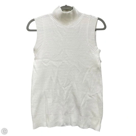 Vest Sweater By Cyrus Knits In Cream, Size: Xs