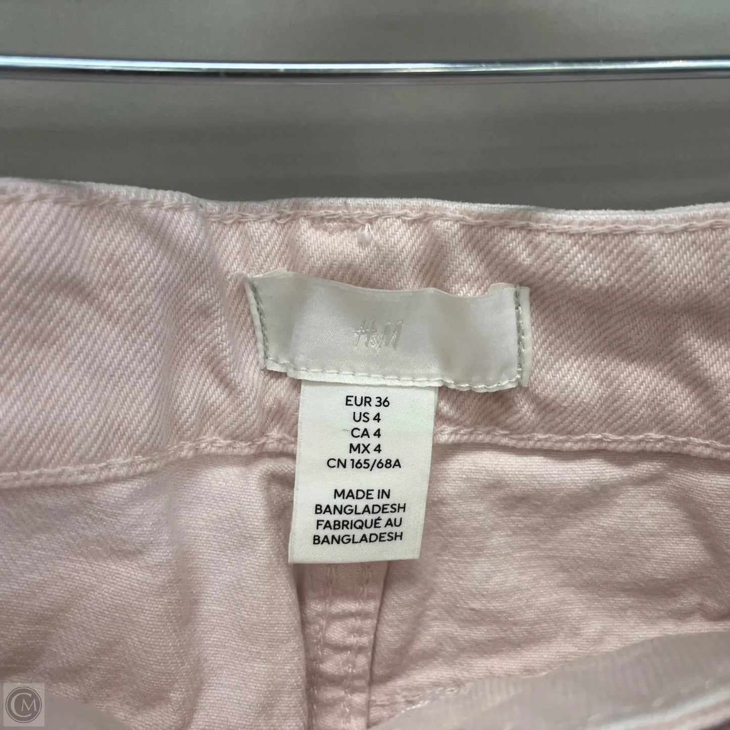 Jeans Straight By H&m In Pink, Size: 4