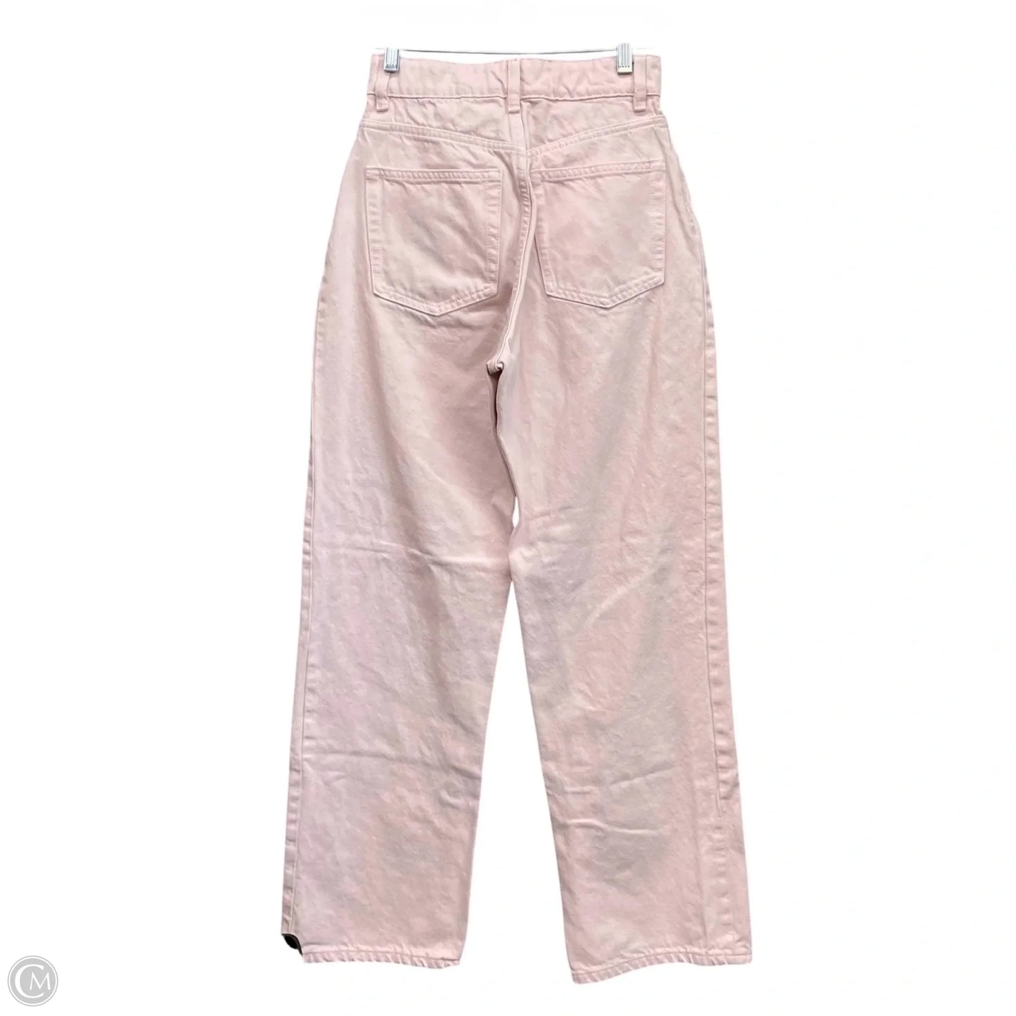 Jeans Straight By H&m In Pink, Size: 4