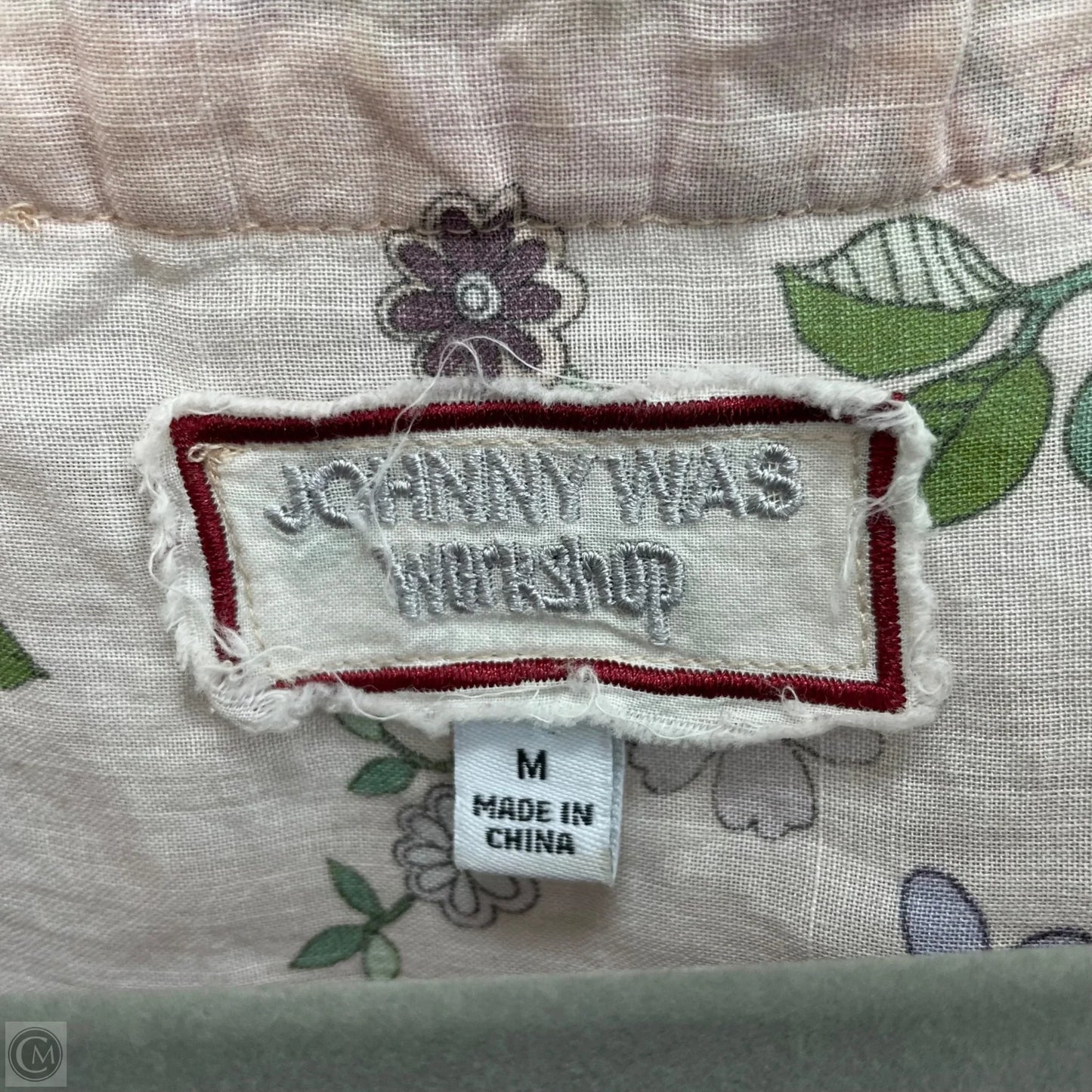 Dress Casual Short By Johnny Was In Cream & Purple, Size: M