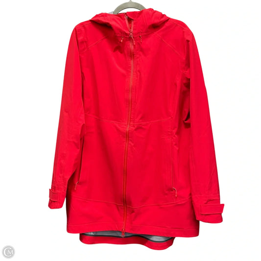Jacket Windbreaker By Duluth Trading In Red, Size: L