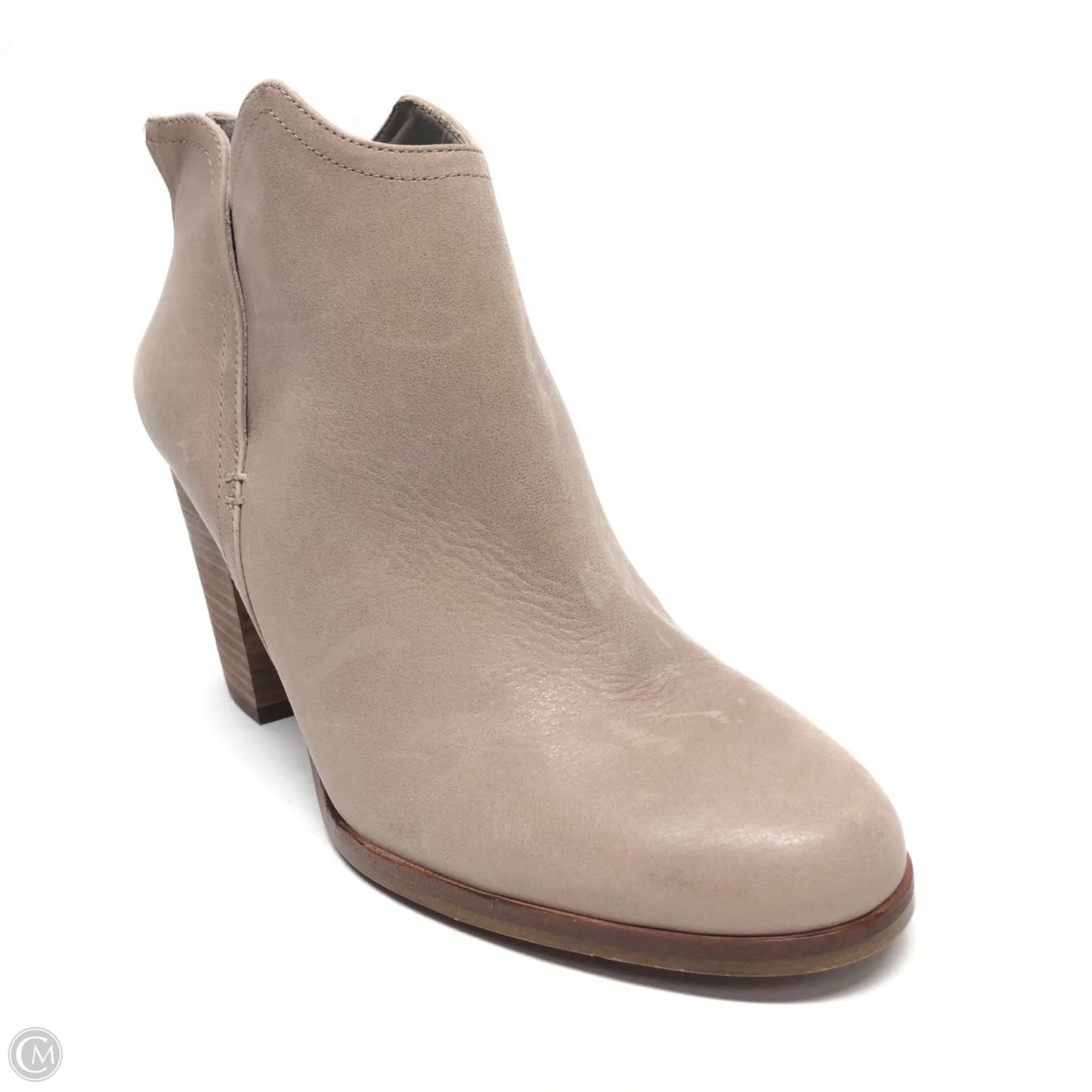 Boots Ankle Heels By Copper Key In Taupe, Size: 9.5