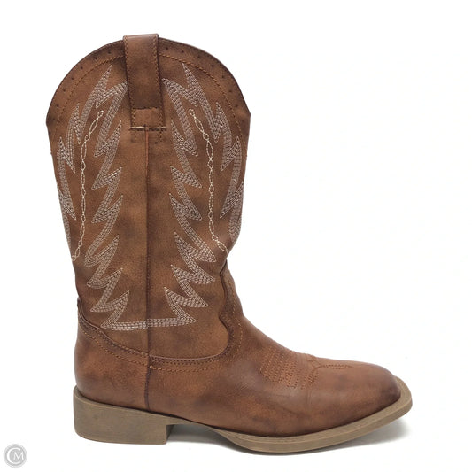 Boots Western By Wild Diva In Brown, Size: 6