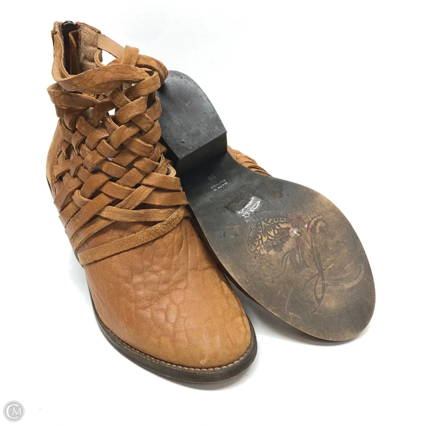 Boots Ankle Heels By Free People In Brown, Size: 6