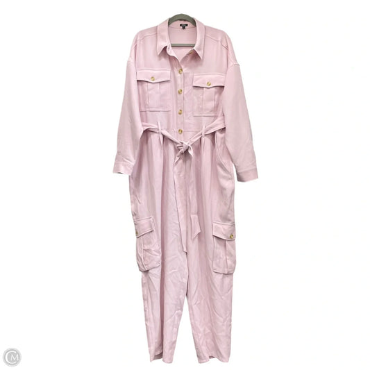 Jumpsuit By Express In Pink, Size: Xl