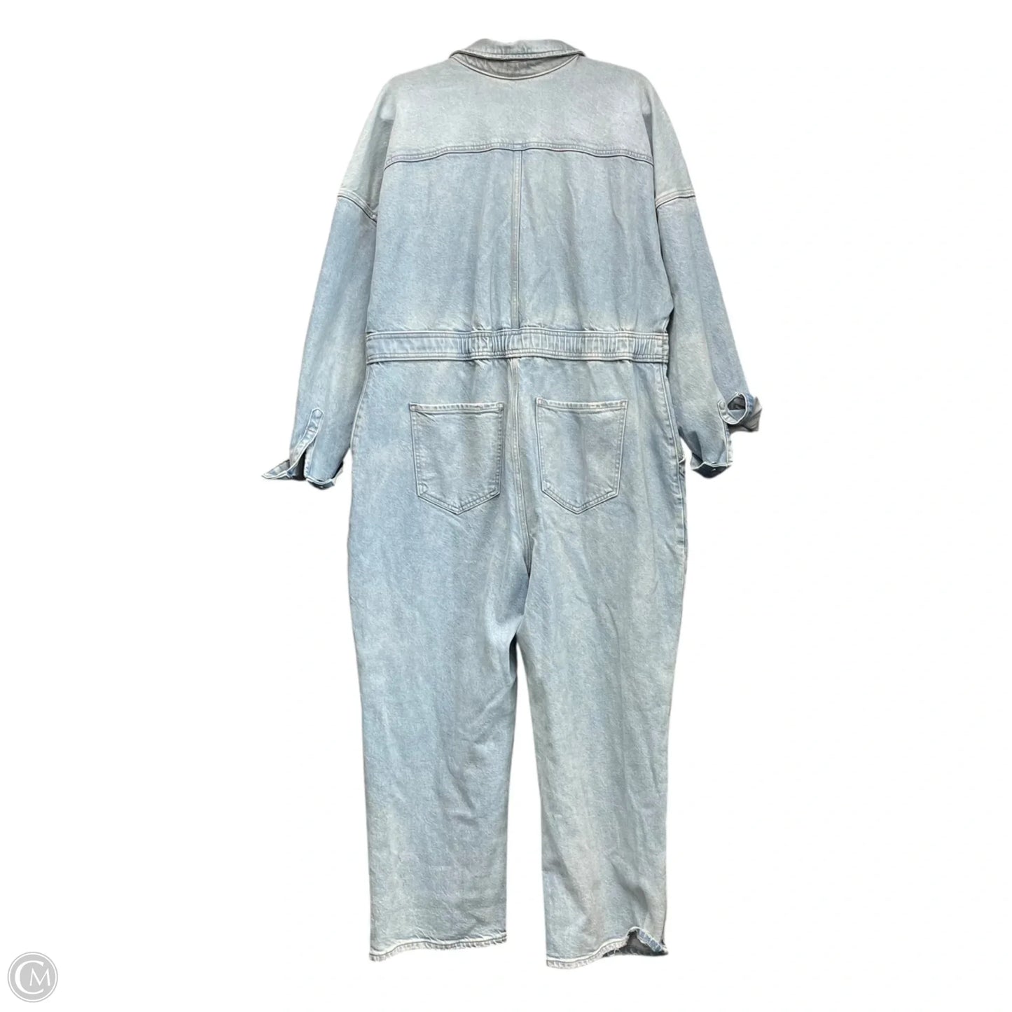 Jumpsuit By Express In Blue Denim, Size: Xl