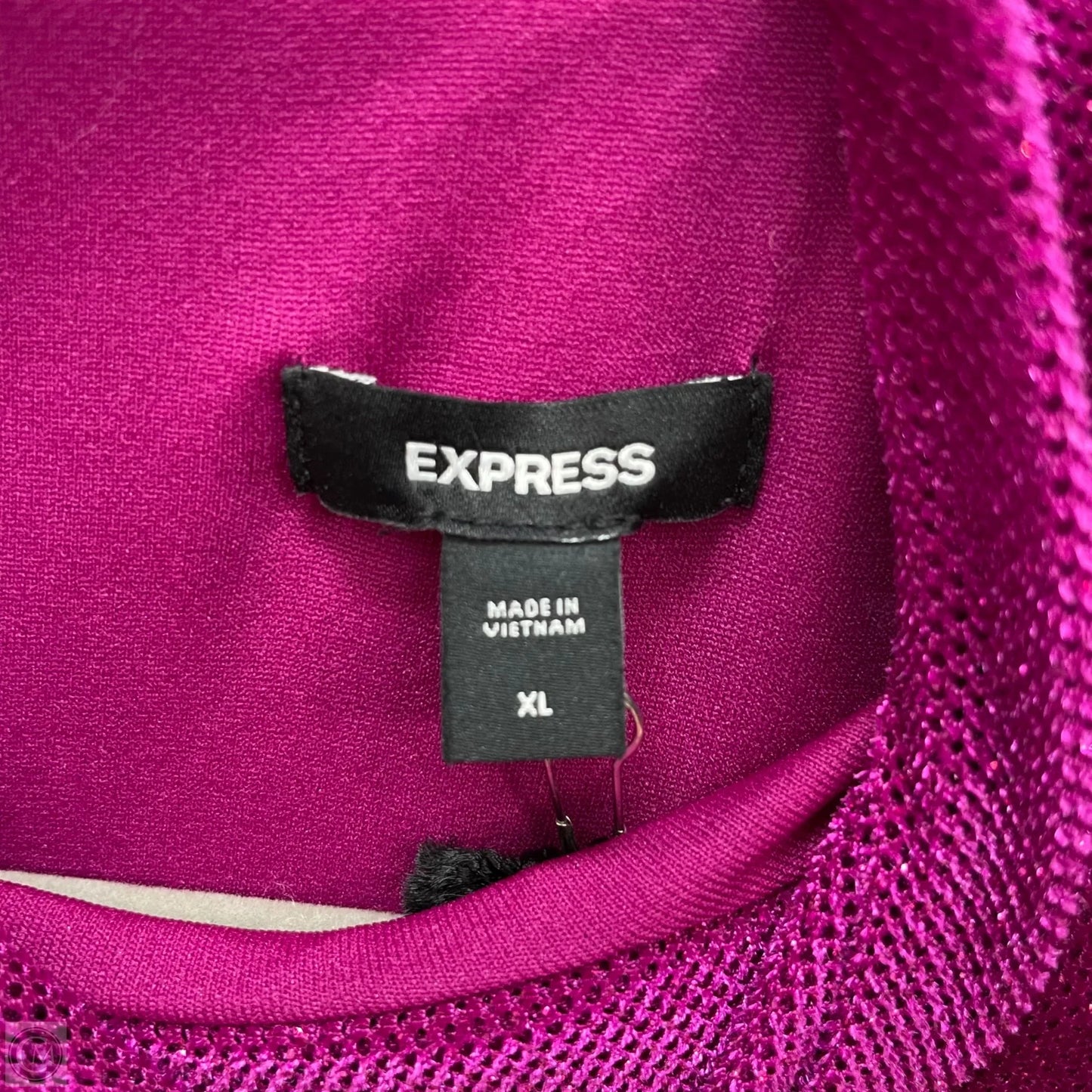 Dress Casual Midi By Express In Purple, Size: Xl