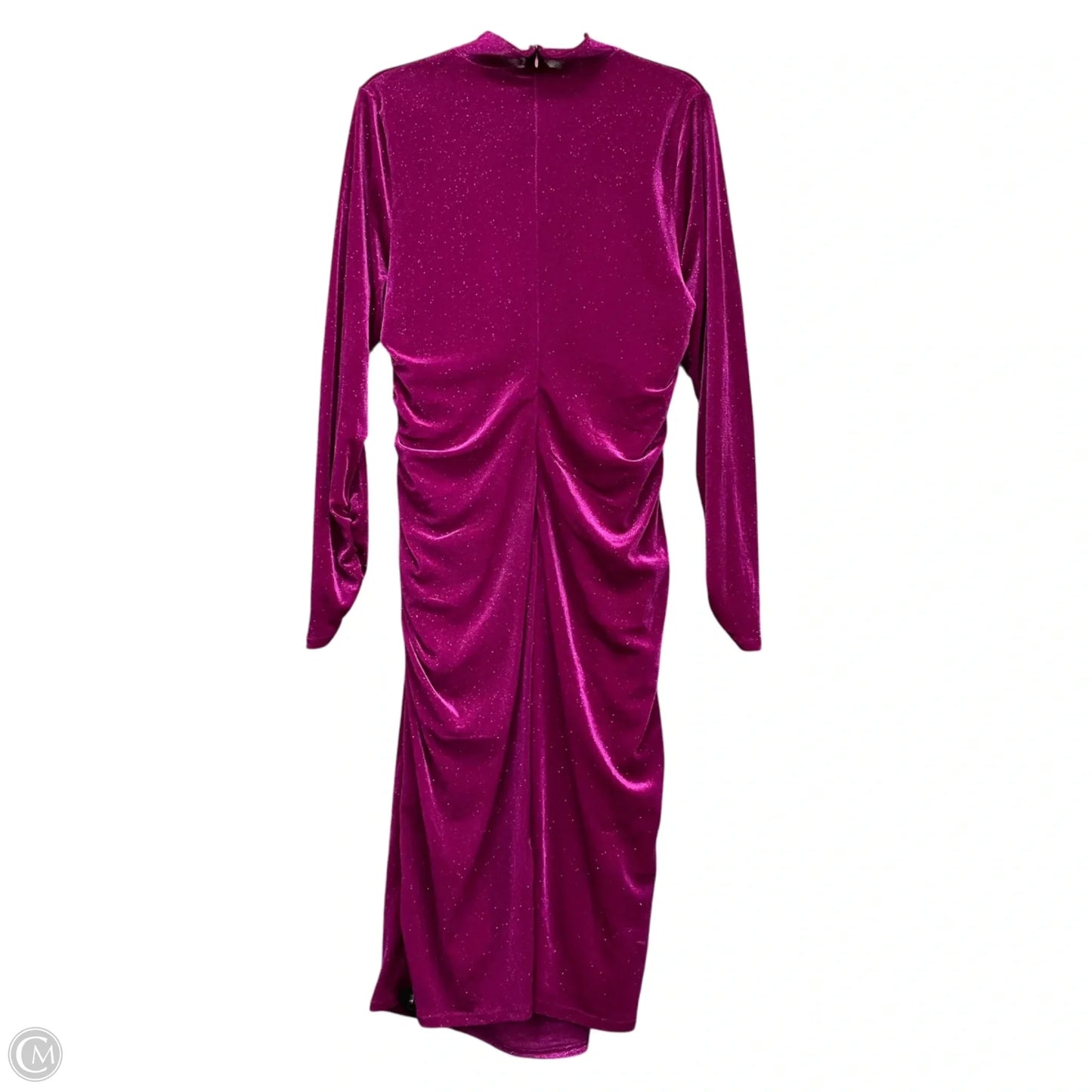 Dress Casual Midi By Express In Purple, Size: Xl