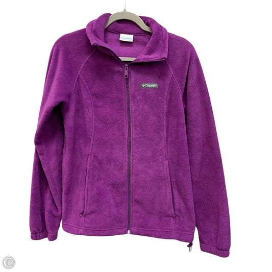 Jacket Fleece By Columbia In Purple, Size: M
