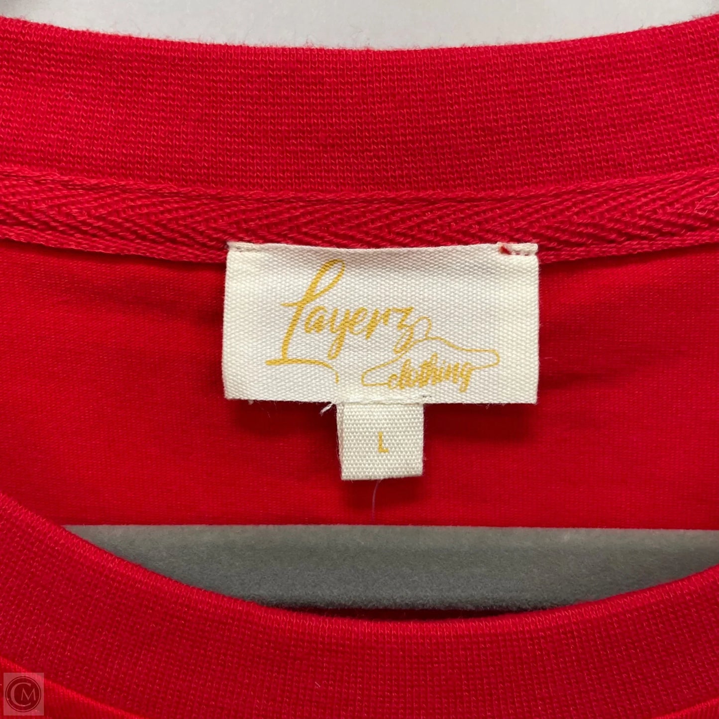 Top Short Sleeve By Clothes Mentor In Red, Size: L