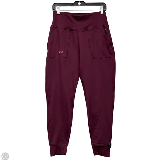 Athletic Leggings By Under Armour In Purple, Size: M