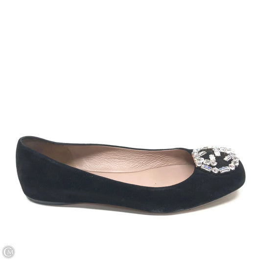 Shoes Luxury Designer By Gucci In Black, Size: 6