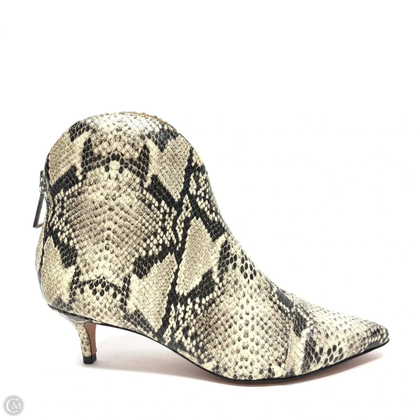 Boots Ankle Heels By Schutz In Snakeskin Print, Size: 6.5