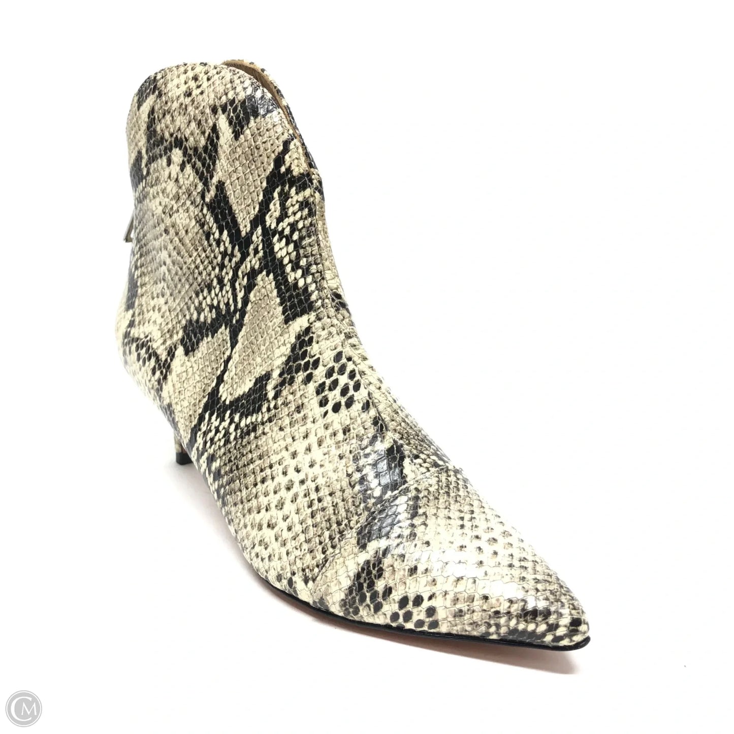 Boots Ankle Heels By Schutz In Snakeskin Print, Size: 6.5