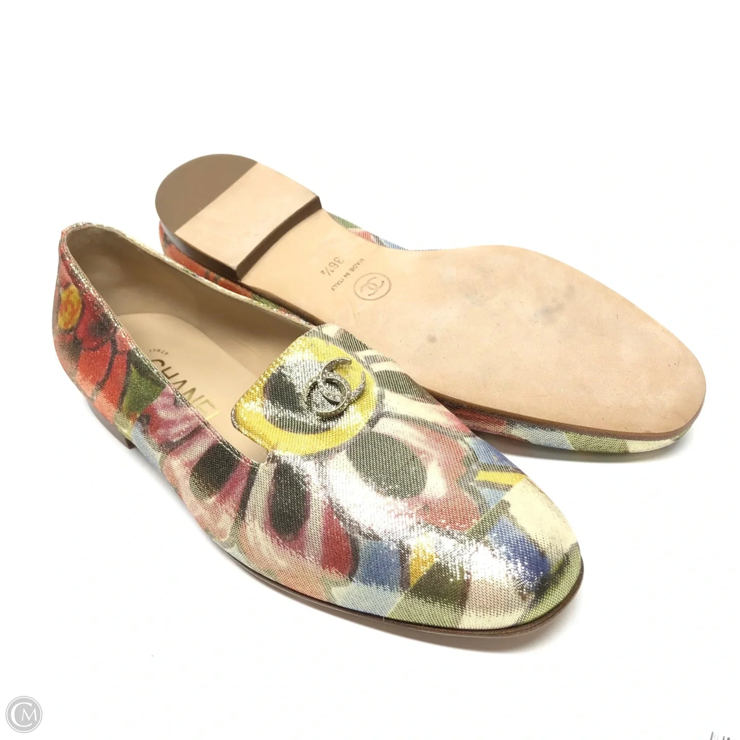 Shoes Luxury Designer By Chanel In Multi-colored, Size: 6