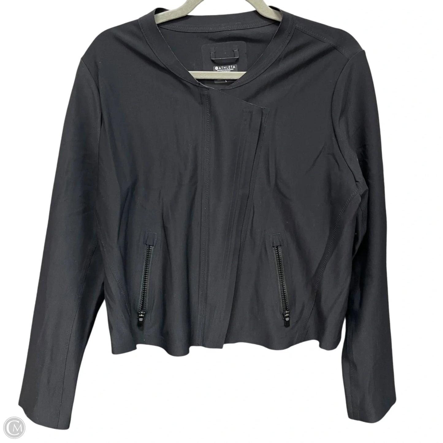Athletic Jacket By Athleta In Black, Size: L