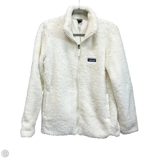 Jacket Fleece By Patagonia In White, Size: M