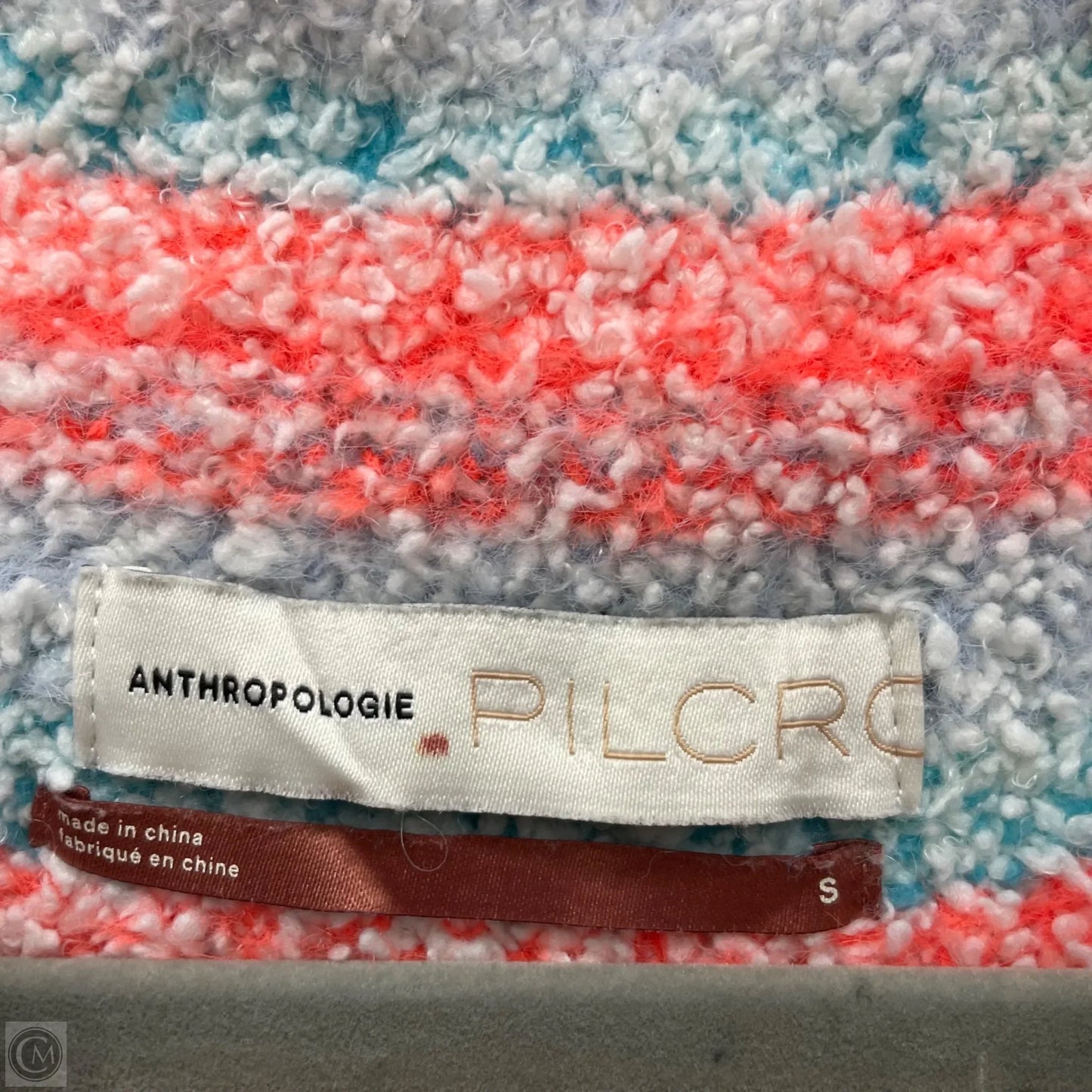 Sweater By Pilcro In Orange & White, Size: S