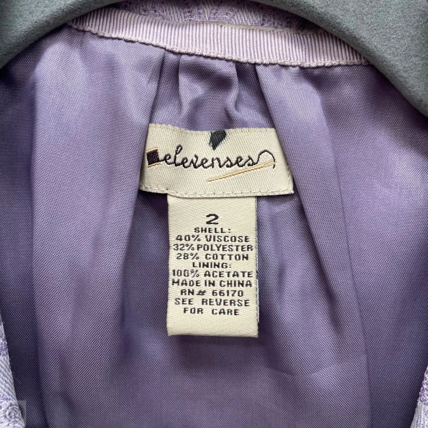 Blazer By Elevenses In Purple, Size: 2