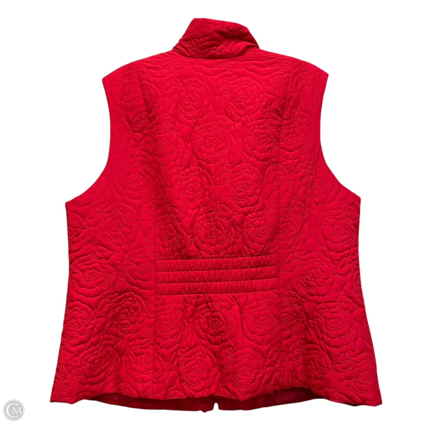 Vest Puffer & Quilted By Charter Club In Red, Size: 2x