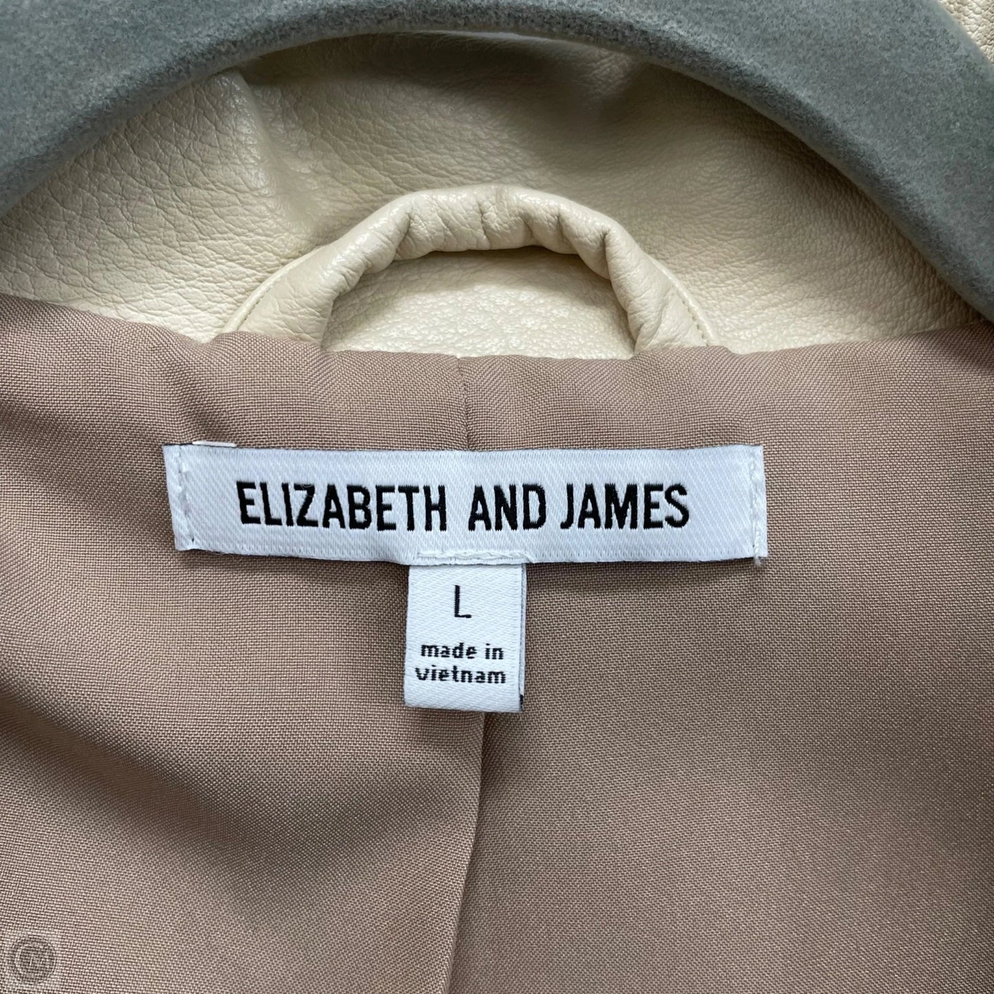 Jacket Moto By Elizabeth And James In Cream, Size: L