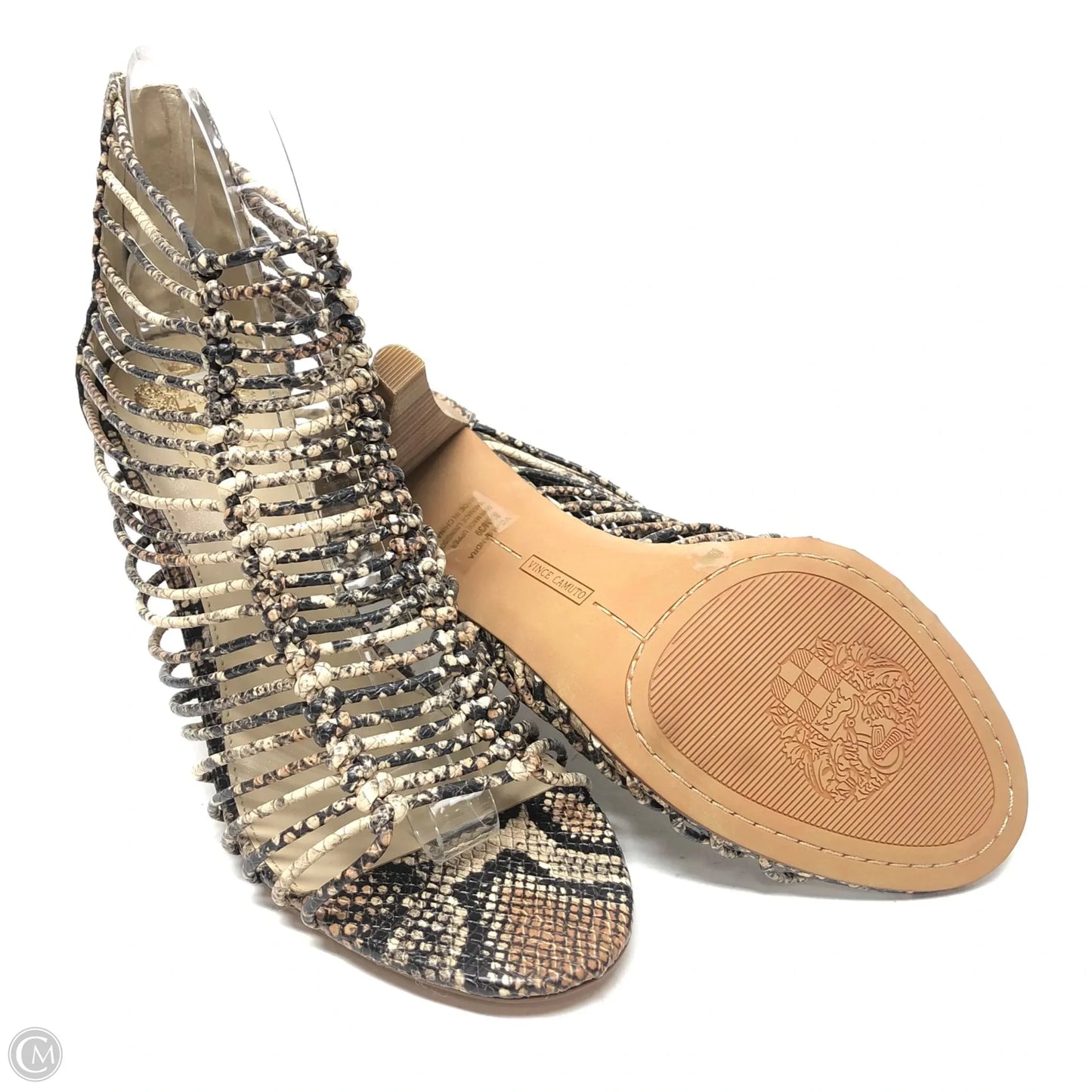 Shoes Heels Stiletto By Vince Camuto In Snakeskin Print, Size: 8.5