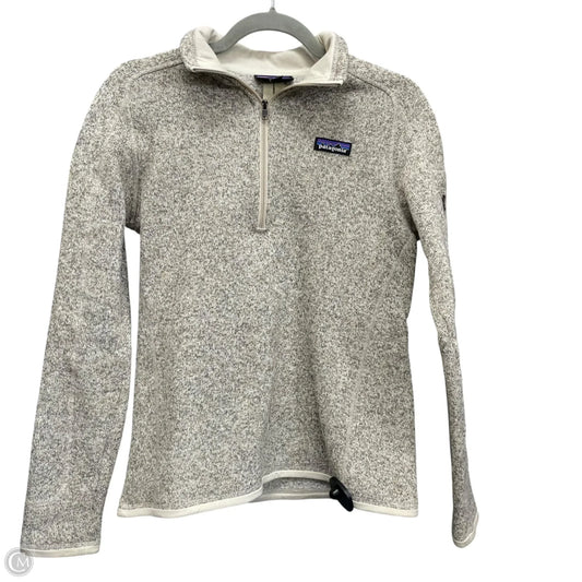 Jacket Fleece By Patagonia In Beige, Size: S