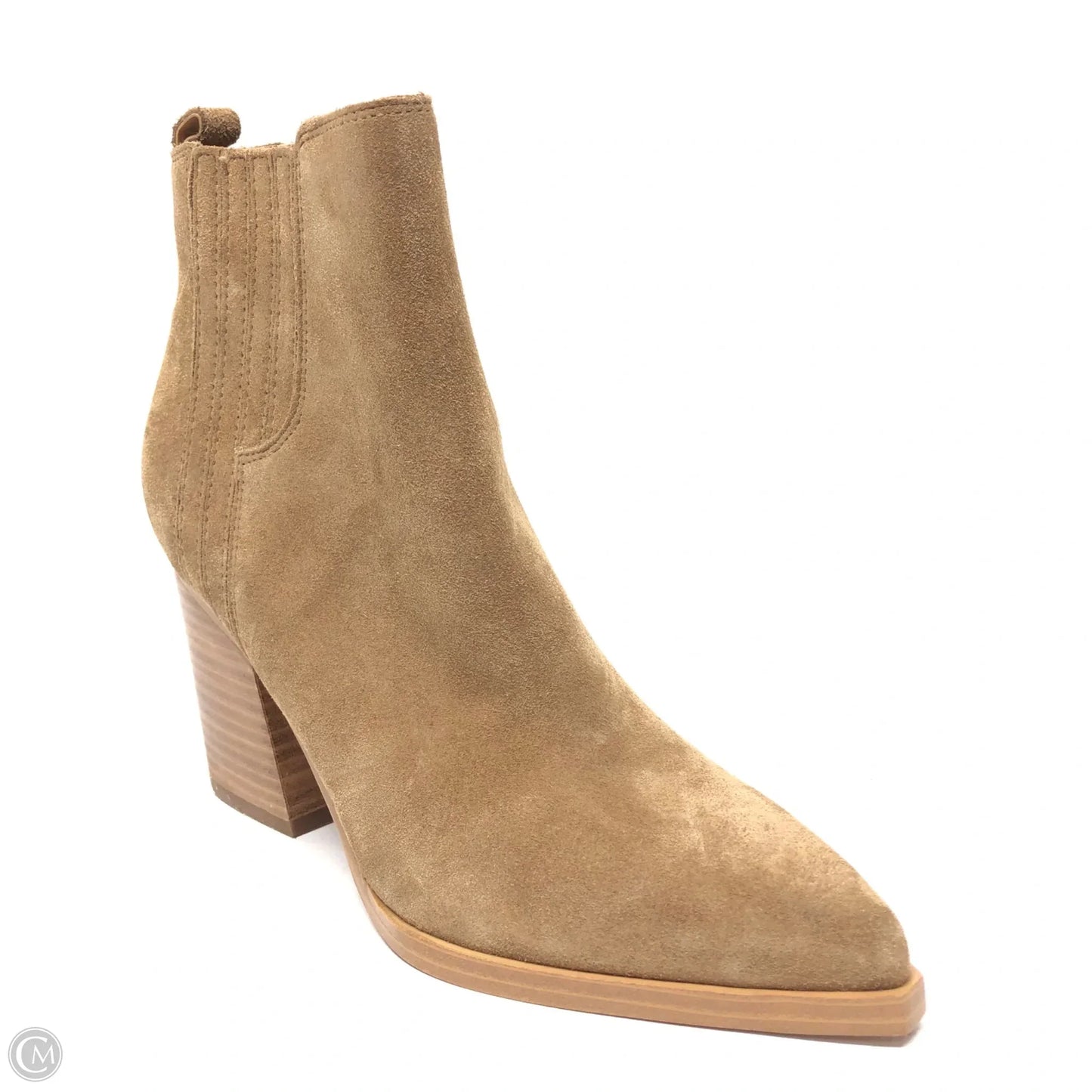 Boots Ankle Heels By Marc Fisher In Brown, Size: 6